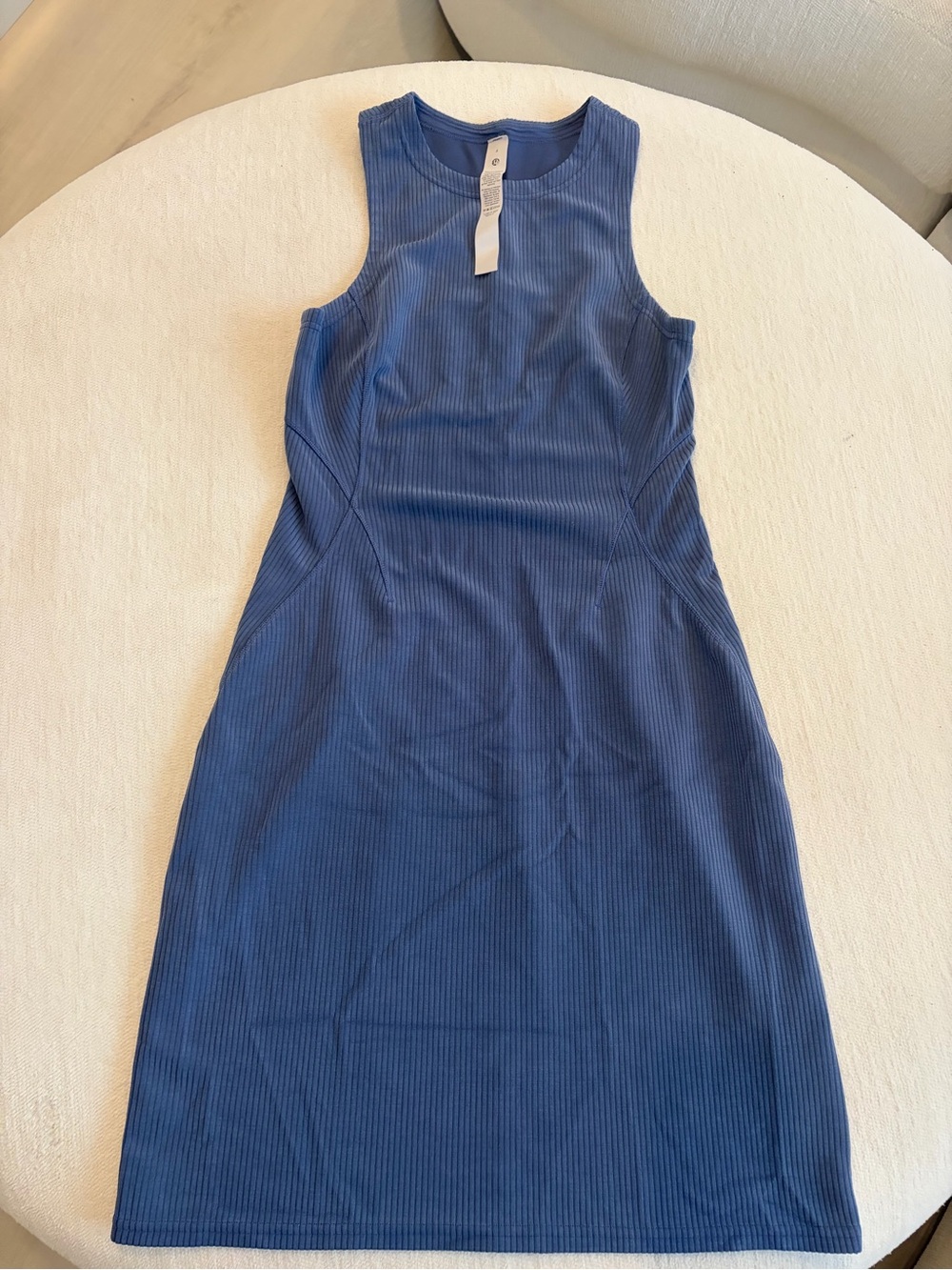 lululemon athletica Navy Ribbed Sleeveless Sheath Dress